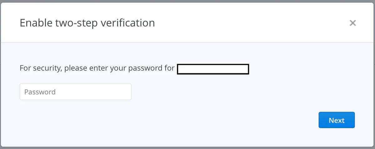 Enter password