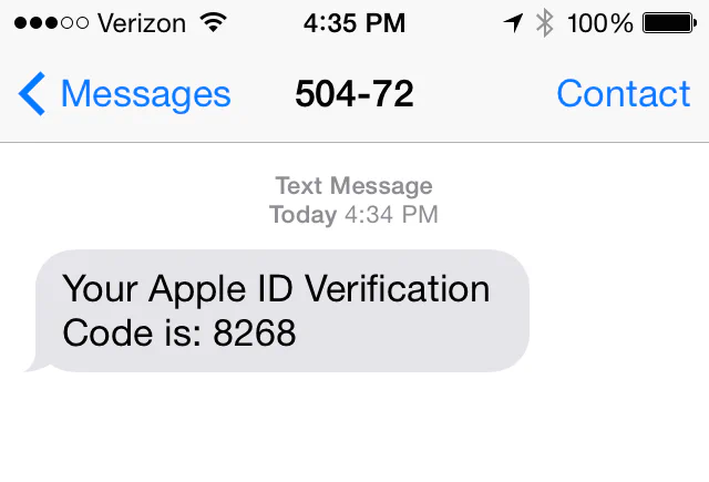 SMS code