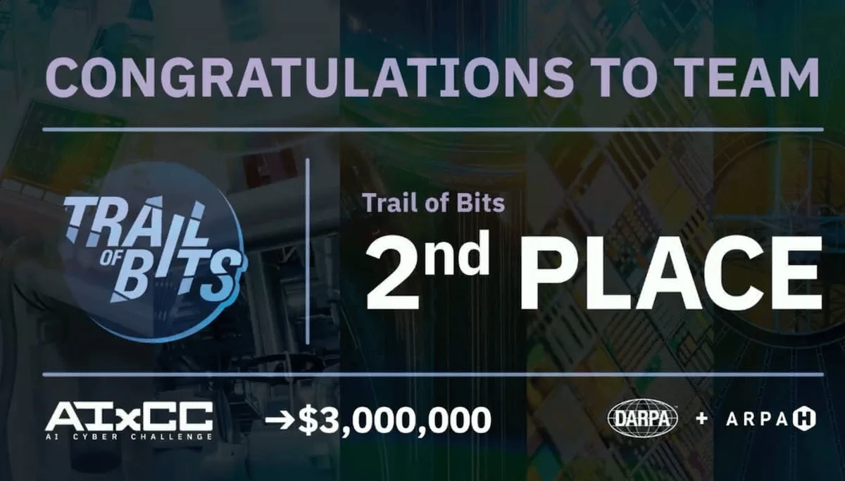 Trail of Bits wins second place at AIxCC